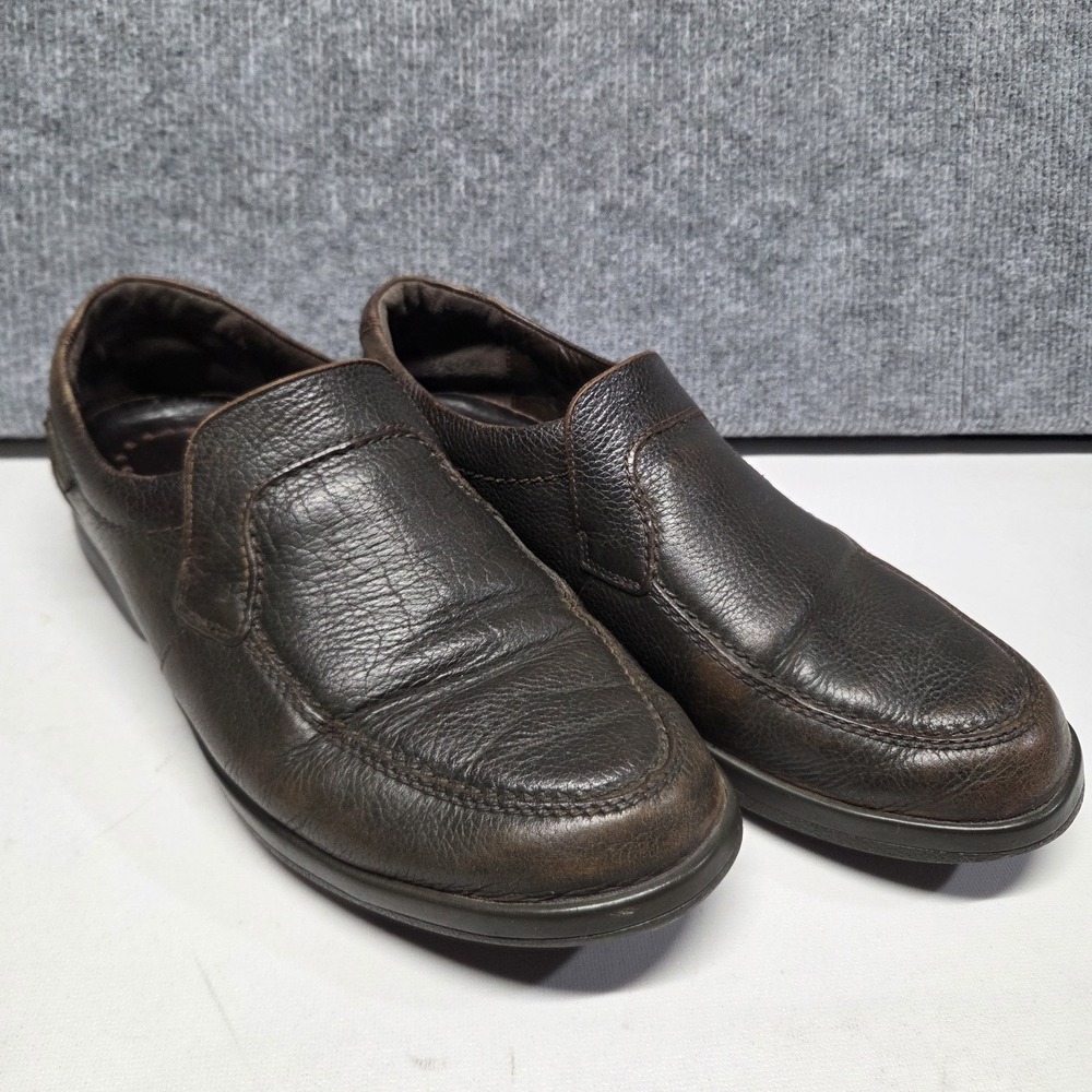 Mephisto Men's Brown Leather Slip On Loafers Comfort Walking Shoes Size US 9